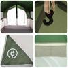 Family Tent for 4 Persons Green and White 324 x 255 x 230 cm