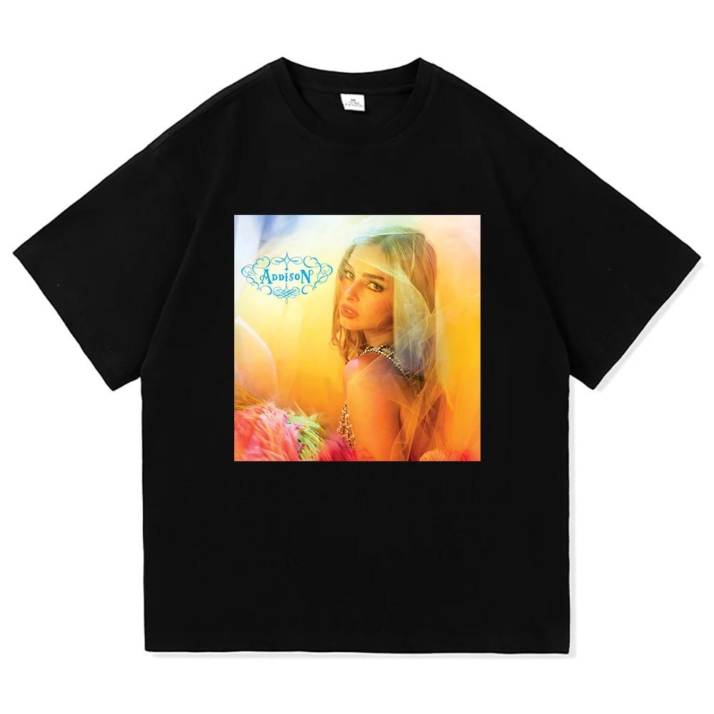 Addison Rae AddisonT Graphic Tee 2025 New Album Merch Vintage Harajuku Style Unisex Premium Cotton Women And Men Tshirts