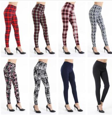 tartan skinny pants womens