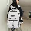 Schoolbag Junior high school college students class schoolbag Korean version leisure large capacity Harajuku school commute storage backpack