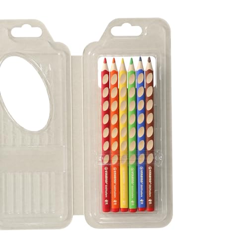 STABILO Easy Graph Kit, 2B Easy Color Pencil Set for Right-Handed Artists (LP0074-332-6)
