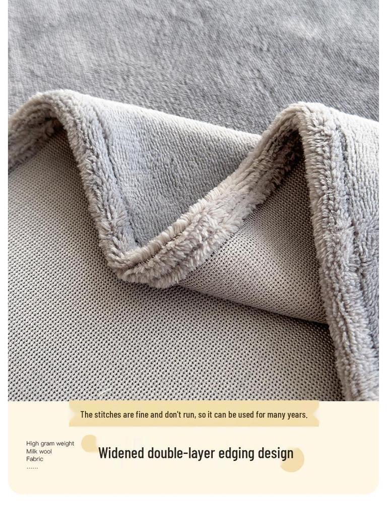 Cozy Flannel Velvet Bed Sheet - Thick, Soft, Solid Color for Autumn/Winter