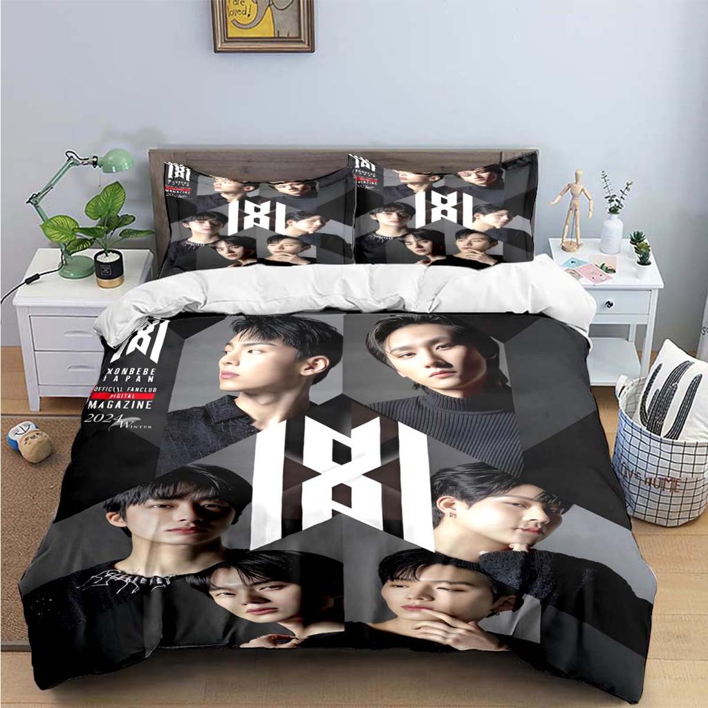 Comforter Fashion K-Pop Singer M-Monstas X Bedding Sets Exquisite Bed Supplies Set Bed Comforter Set Bedding Set Kids Gift