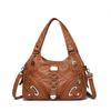 Vintage Large Capacity Washed Leather Women Shoulder Crossbody Bags Luxury Girl Tote Bag High Quality Female Handbags Sac A Main