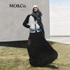 MO&Co. British Style Color Block Wool Blend Knit Sweater