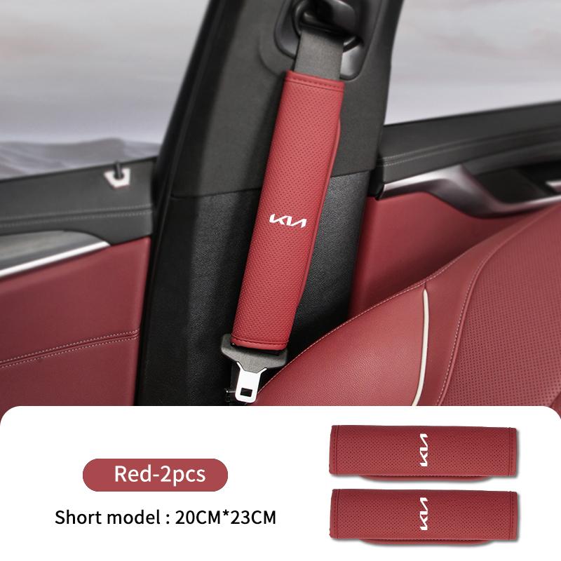 Car Safety Belt Shoulder Pad Seatbelt Protection Cover For KIA K5 K2 Optima Soul Spectra Niro Cadenza Sephia Carens kpaxs22