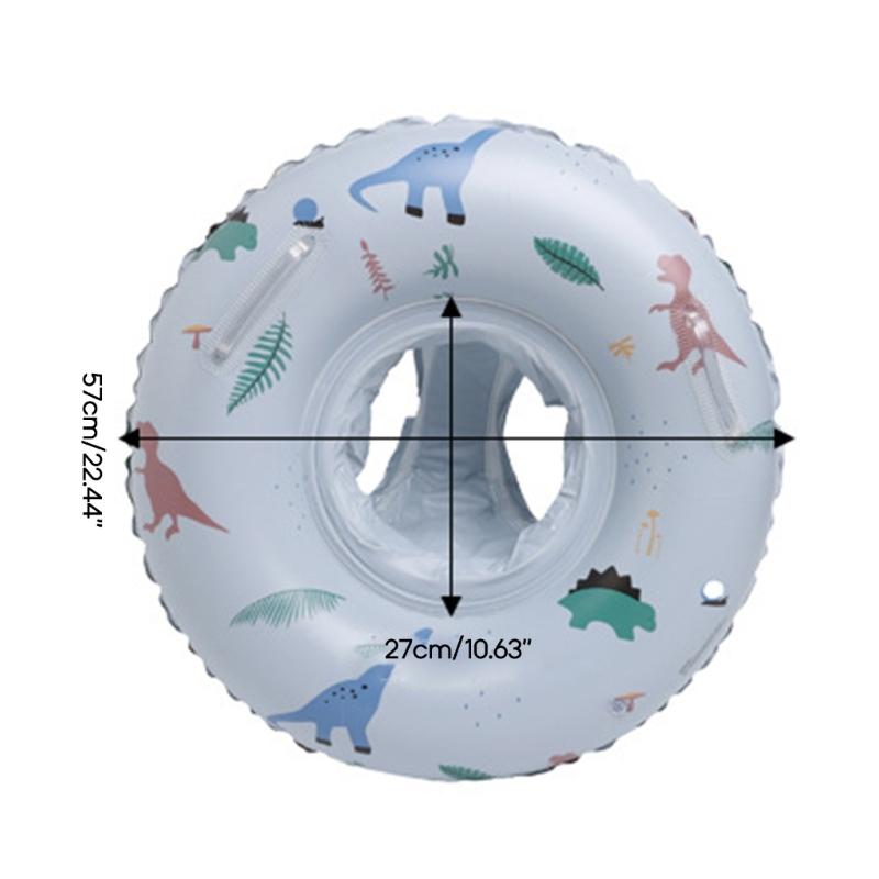 Swim Rings with Float Seat for 1-5 Years, Baby Swimming Rings with Safe Handle