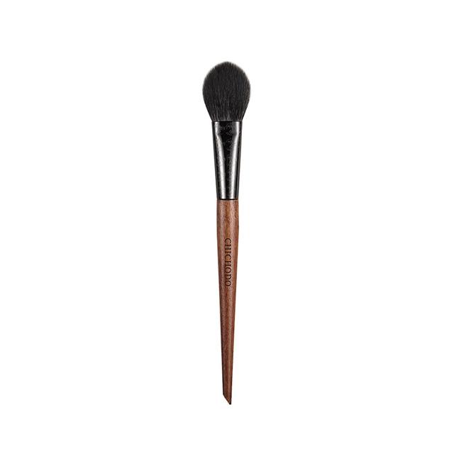 Makeup Brush Amber Series Carved Tube Animal Hair Brushes -Pony Goat Hair Blush Brush -Peach Shape Pen -F233