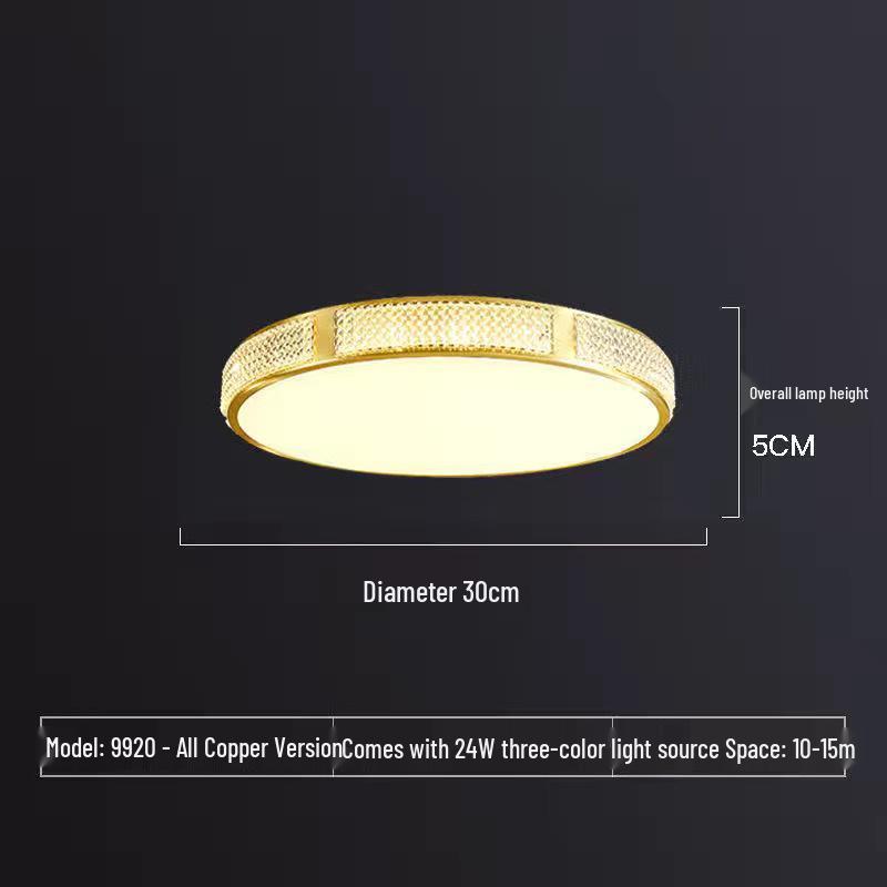 Gold Modern Minimalist Ultra-Thin Nordic LED Ceiling Light for Bedroom