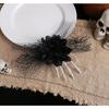 Halloween Terrifying Skull Hand Bone Rose Hair Clip - Unique Mesh Side Clip, Perfect Decoration for Halloween Ball