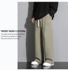 Ice Silk Men's Sports Pants 2024 - Summer Loose, Thin, Casual, Quick-Drying, Wide-Leg Straight Pants for Boys