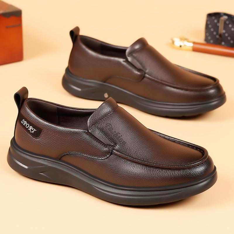 Fashion Soft Casual Leather Shoes Luxury Brand Handmade Loafers 2025 New Leather Mens Shoes Fashion Slip on Outdoor Sneakers Mocassins