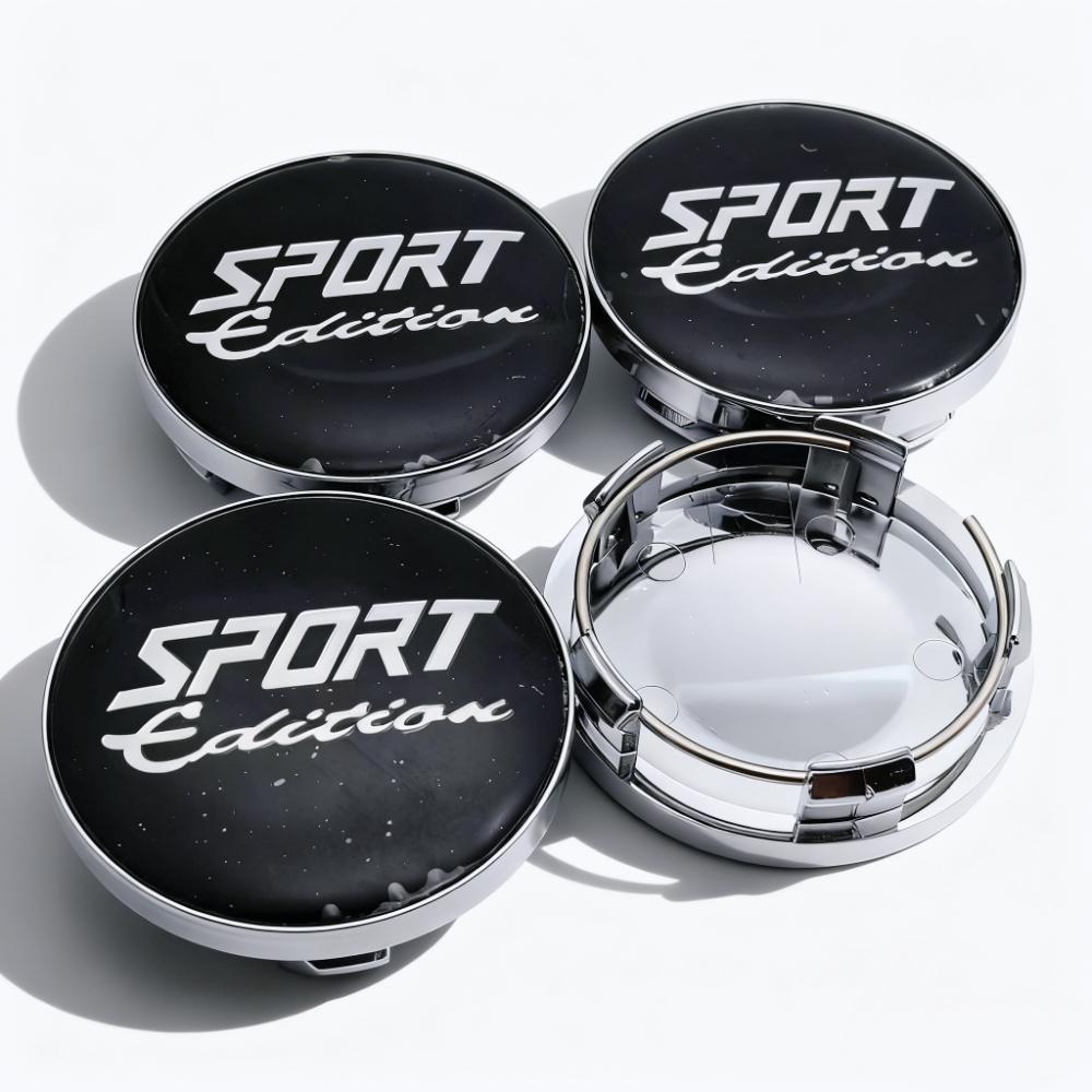 4pcs Sport Edition Logo Emblem Car Wheel Center Caps 58MM 54MM Wheels Hub Cap Sport Badge Rim Hubcaps Dust Cover Car Accessories