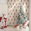 1PC LOZUJOJU Christmas Blackout Curtains Gold Coin Tree Pattern Printed Curtains for Bedroom Living Room Balcony Window for Home Decor