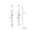 S925 Silver Needle Long Imitation Pearl Tassel Earrings Temperament Net Red High-end Temperament Earrings Jewelry Oorbellen