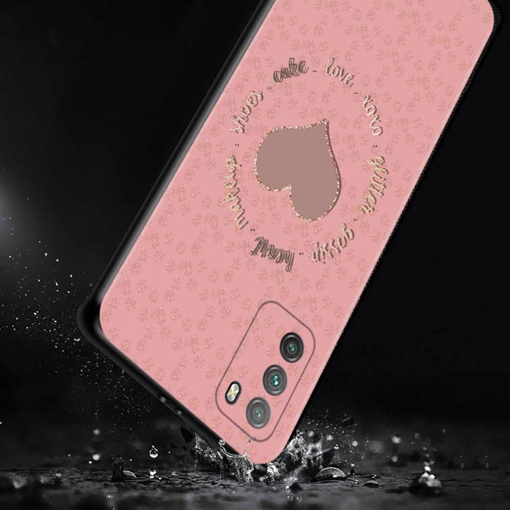 Pouzdro na telefon Xiaomi Poco X3 Nfc X3 M3 Pro X3 F3 Gt F1 kryt pro Mi 11t 10t Pro 9t 11 Note 10 Lite Civi Rose Pink Bling Pattern