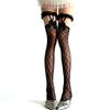 1 Pair Medium Stockings Japanese Jk Lolita  Lace Bow Suspenders Over The Knee Sock Mesh With Drill High Stocking