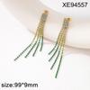 Elegant Rhinestone Tassel Earrings: Versatile Long Crystal Dangle for Women