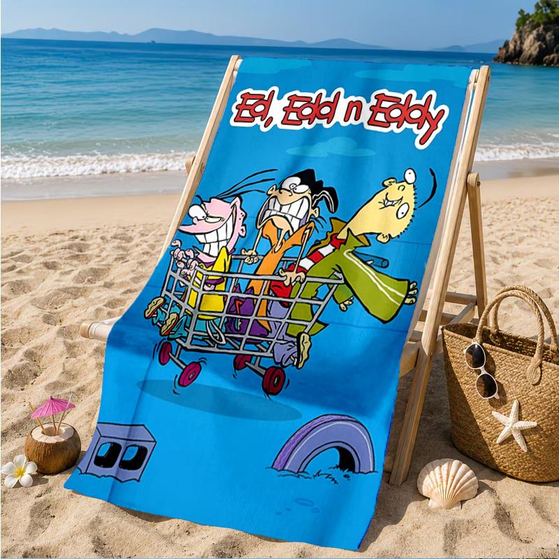 Ed Eddy Mystery Beach Towel, Microfiber Beach Towel, Perfect For Pool, Beach, Travel, Home Decor Beach Party Fan Gifts
