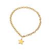 Stainless Steel Star Pendant Clavicle Chain Elegant Everyday Collarbone Chain Jewelry Gift For Women