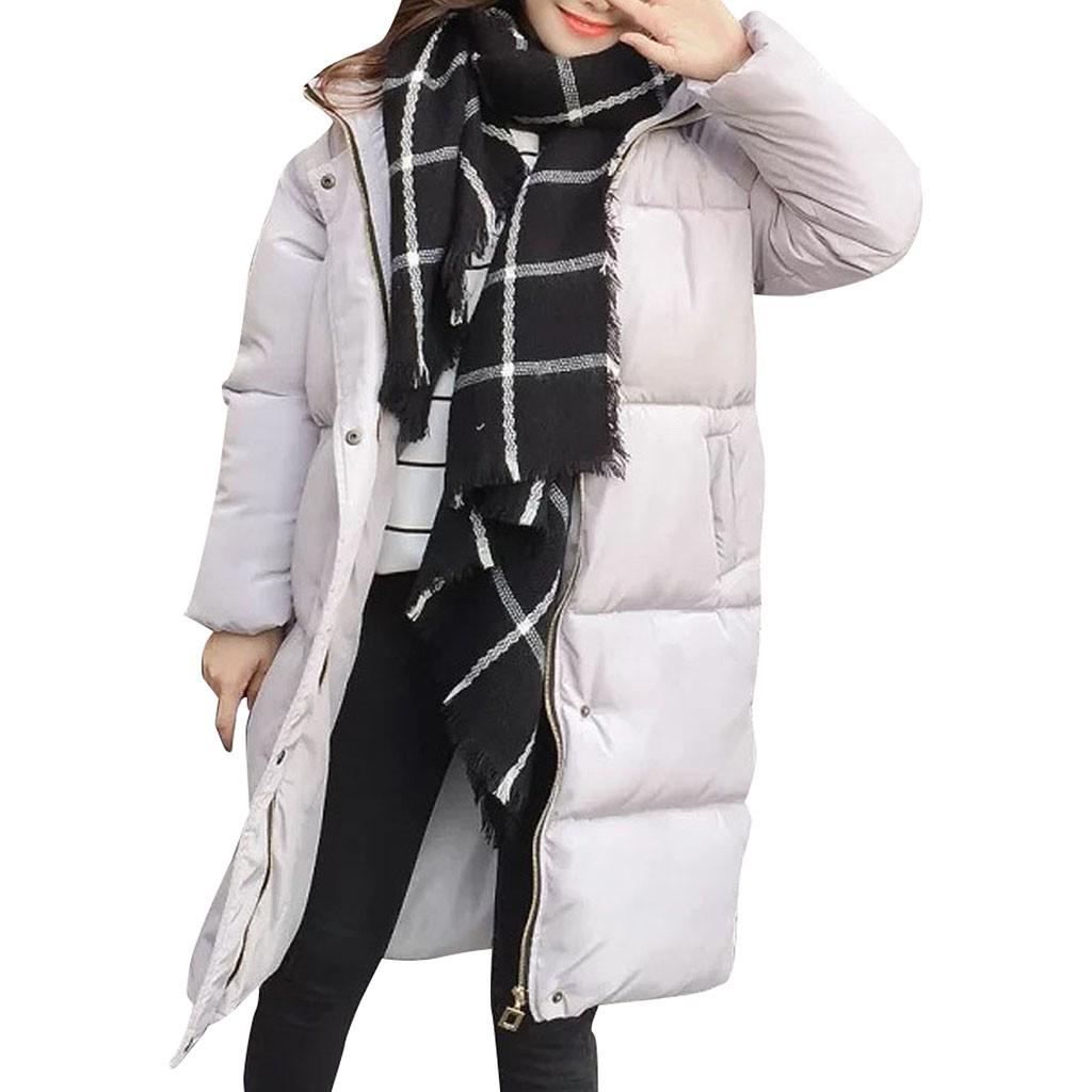 Women Casual Long Thick Loose Bread Coat Winter Jacket Cotton Clothes