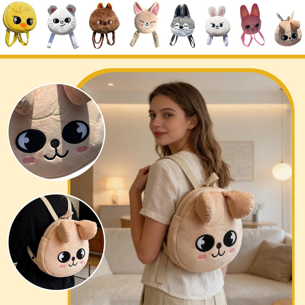 Cute Design Backpack, Plush Small Backpack, Student Backpack