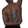 Luxury Heart-Shaped Rhinestone Back Chain, European And American Fashion And Sexy Body Chain Accessories Back Chain