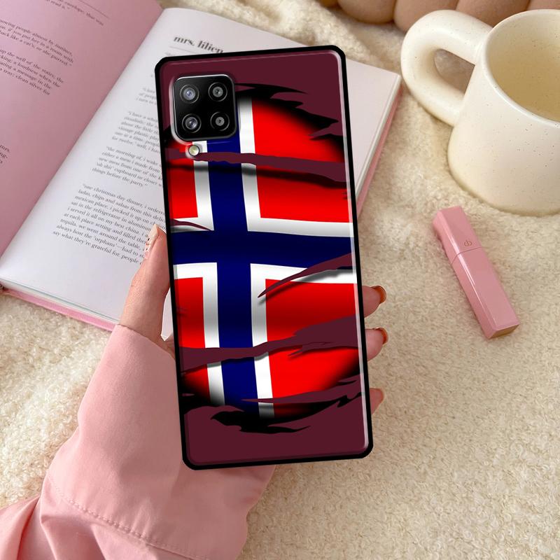 Norway Flag For Samsung Galaxy A56 A54 A34 A14 A06 A16 A26 A36 A12 A32 A52 A13 A33 A53 A15 A35 A55 Case
