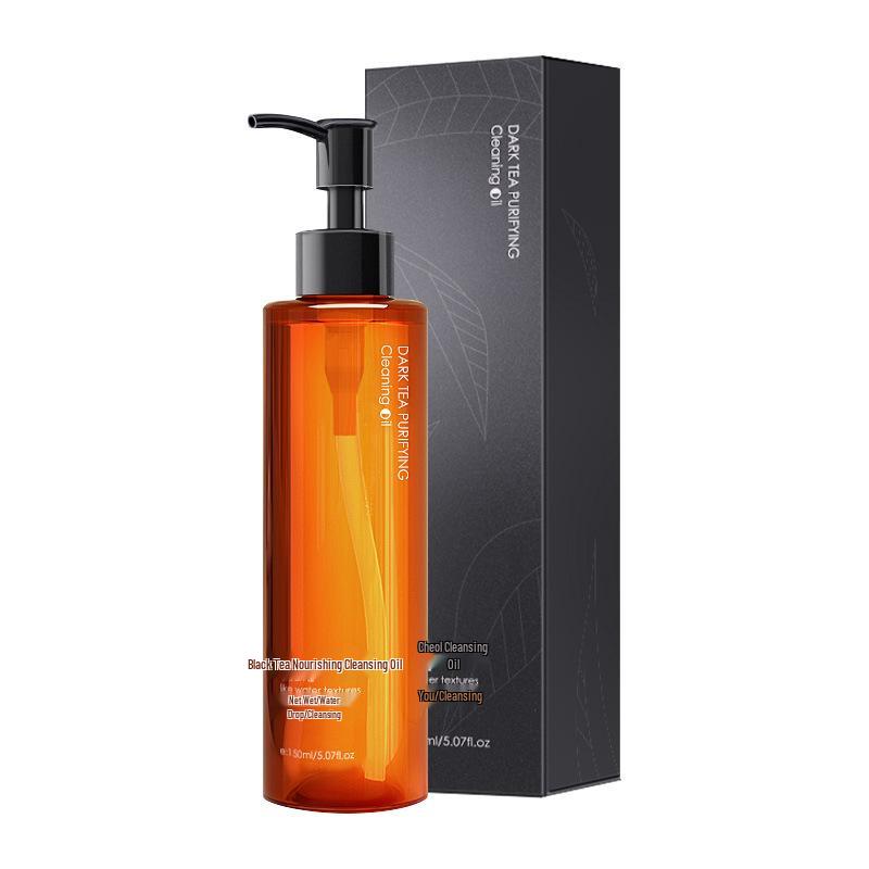 Han Lun Mei Yu Purifying Black Tea Cleansing Oil: Gentle 3-in-1 Makeup Remover for Eyes, Lips & Face. Standard Size
