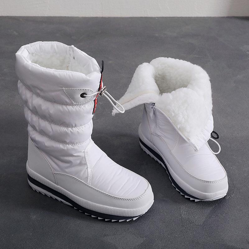 

Новые зимние хлопковые ботинки женские удобные теплые хлопковые ботинки средней длины бархатные зимние ботинки противоскользящие водонепроницаемые для улицы 41