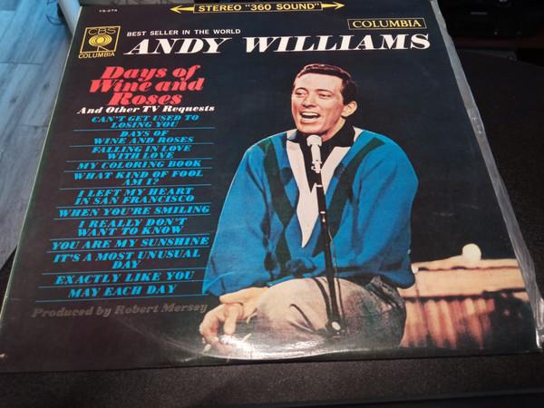 LP Record ANDY WILLIAMS - Days Of Wine And Roses YS274 COLUMBIA 1963 Japan Jazz Used