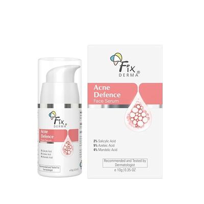 Fixderma 2% Salicylic Acid Serum 10 Ml Acne Cream with 5% Azelaic Acid & 4% Mandelic Acid | for Men & Women