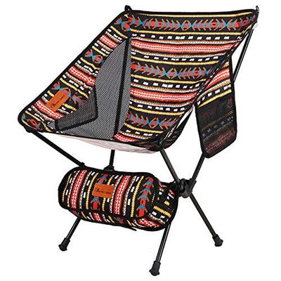 MOON LENCE Outdoor Chair, Camping Chair, Foldable, Compact, Ultra-Lightweight (930g), with Storage Bag, Perfect for Hiking, Fishing, and Mountaineerin