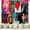 Rihanna Savage Wall Tapestry Aesthetic Wall Hanging Printed Fabric Blanket Decorative Tapestries for Bedroom Living Room Home Decor