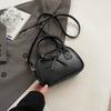 New messenger small bag women's high-end sense niche fashion handbag cute bow mini handbag