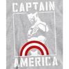Captain America Childrens/Kids Stencil Heather Pull Over Hoodie