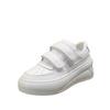 Smiley Little White Shoes Women's Leather Velcro Thick-soled Heightening Board Shoes Muffin Casual Sneakers