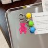 Cute Colorful Gummy Bear Keychains With Pearl And Star Charms For Backpack Decor Gifts For Girls Teens