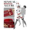 Sex Bondage  Kit Restraints 6PCS Sets Adjustable Handcuffs Ankle Cuff Thigh Cuffs Blindfold Cross Strap Adult SM Games Toys