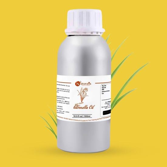 Naturalis Essence of Nature Water Soluble Natural Citronella Oil Suitable for Floor Cleaning and Room Spray 500ml 500ML