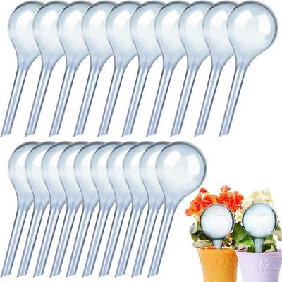 20PCS Plant Water Bulbs Clear Self-Water Globes Automatic Watering Balls Device