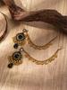 Retro Ethnic Long Tassel Rhinestone Zirconia Earrings for Women - Court Style Statement Drops