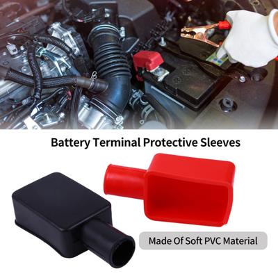 2Pcs Universal Battery Terminal Covers Replacement Car Battery Negative Positive Terminal Covers Car Accessories