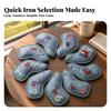 9 Pieces Golf Iron Headcover Set Snug-Fit Sporting Goods Wipe-Clean for Travel