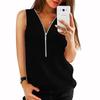 Fashion Women Summer Vest Top Featuring Stylish Sleeveless Design And Comfortable Chiffon Fabric