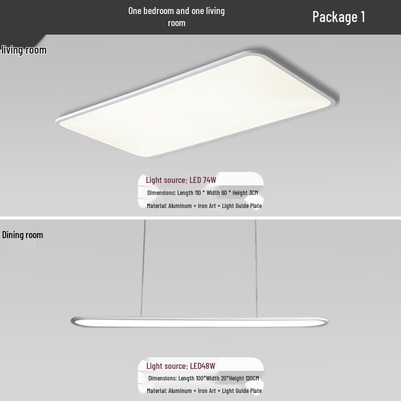 Minimalist Rectangular LED Ceiling Light