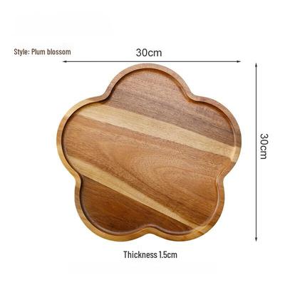 Ruhan Holz Pflaumenblüte Multifunktionales Serviertablett