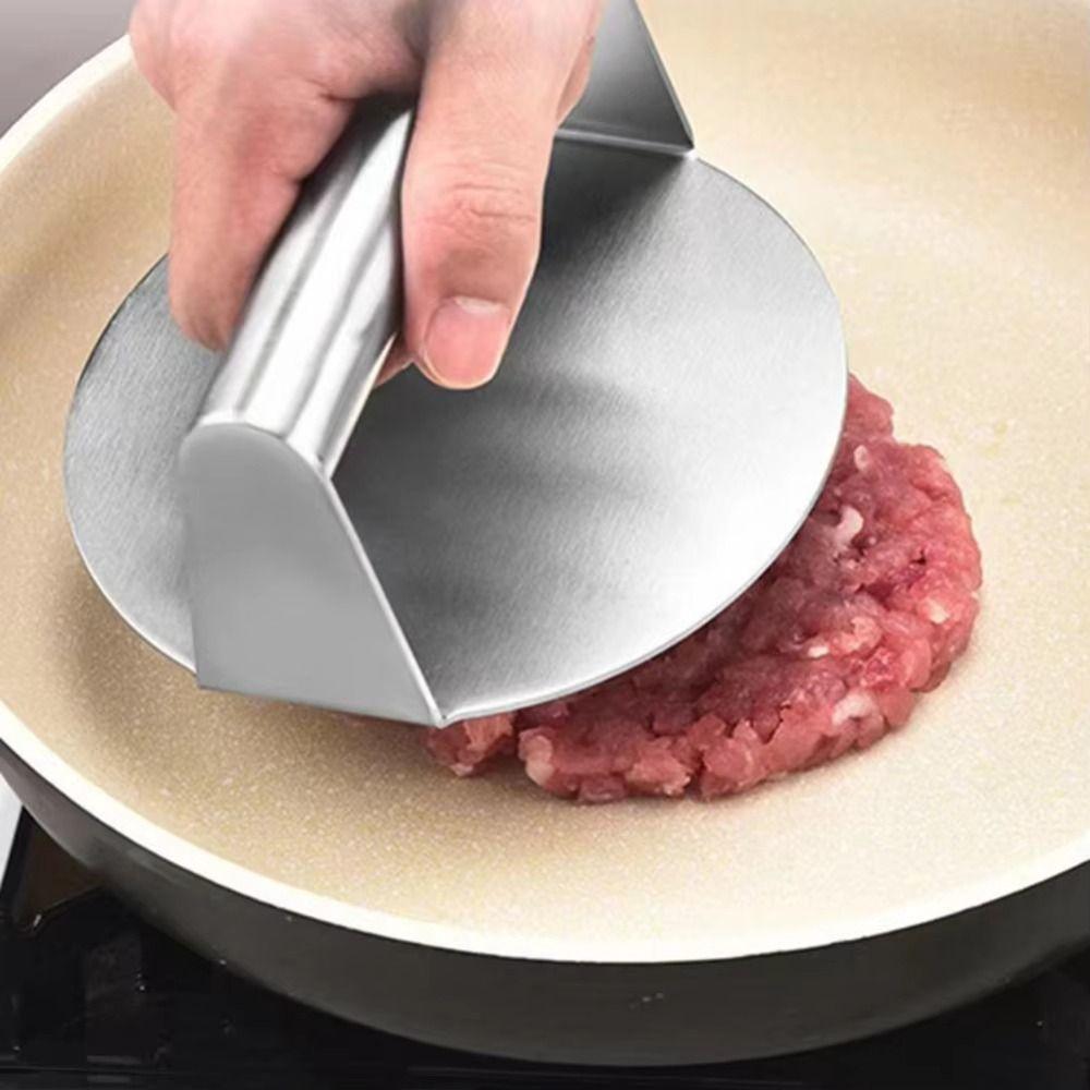 Circular Square Beef Grill Press Mould Non-Stick Grill Press Patty Maker Mold  Grill