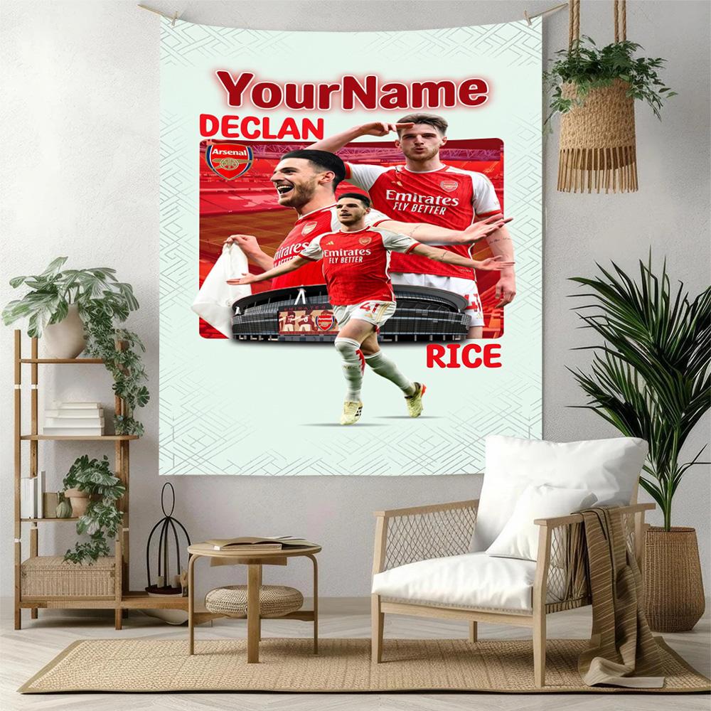 Arsenal Custom Your Name Wall Decor Tapestry Art For Pet Memorial Birthdaywedding Party Backdrop Family Gift