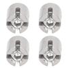 10 Pcs Cross Wire Rope Clip M10 Thread 316 Stainless Steel Cable Railing Cross Clamp for 3mm and Below